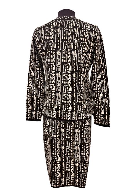 Coordinato cardigan e gonna in maglia a fantasia CECILIA BENETTI | Coordinati | C9.75.7801530